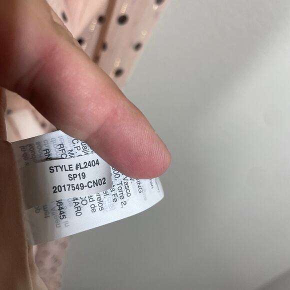 Madewell 00 Ruffle Strap Maxi Dress Pink Polka Dot Hourglass V Neck Sleeveless - Picture 8 of 9